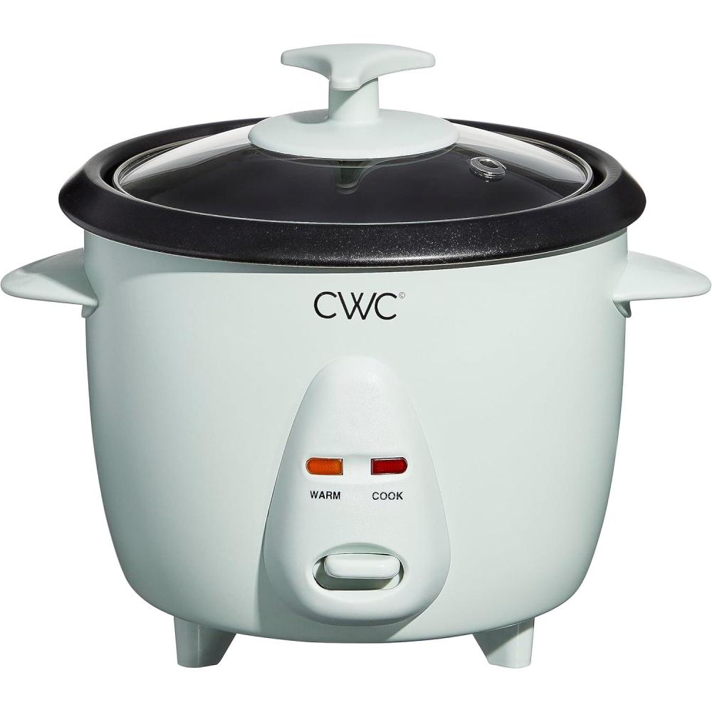 imageCOOK WITH COLOR 6 Cup Rice Cooker 300W  Effortless Cooking and Perfectly Cooks 3 Cups of Raw Rice for 6 Cups of Cooked Rice SageSage