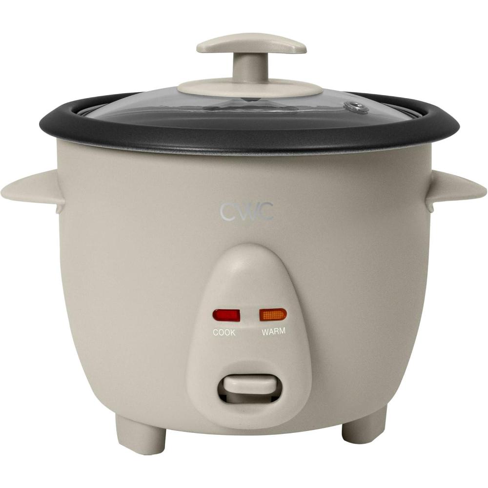 imageCOOK WITH COLOR 6 Cup Rice Cooker 300W  Effortless Cooking and Perfectly Cooks 3 Cups of Raw Rice for 6 Cups of Cooked Rice SageSand