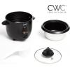 COOK WITH COLOR 6 Cup Rice Cooker 300W – Effortless Cooking and Perfectly, Cooks 3 Cups of Raw Rice for 6 Cups of Cooked Rice, Sage(Black)