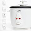 COOK WITH COLOR 6 Cup Rice Cooker 300W – Effortless Cooking and Perfectly, Cooks 3 Cups of Raw Rice for 6 Cups of Cooked Rice, Sage(Cream)