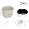 COOK WITH COLOR 6 Cup Rice Cooker 300W – Effortless Cooking and Perfectly, Cooks 3 Cups of Raw Rice for 6 Cups of Cooked Rice, Sage(Sand)