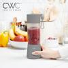 COOK WITH COLOR Mini Portable Blender – 250W Power, 12oz Capacity, Stainless Steel Blade, Wireless/USB Rechargeable, Grey(Grey)