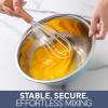 COOK WITH COLOR Stainless Steel Mixing Bowls Set – Nesting Bowls, 6 Pieces, Blue(Blue)