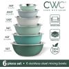 COOK WITH COLOR Stainless Steel Mixing Bowls Set – Nesting Bowls, 6 Pieces, Blue(Green)