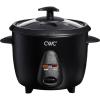 COOK WITH COLOR 6 Cup Rice Cooker 300W – Effortless Cooking and Perfectly, Cooks 3 Cups of Raw Rice for 6 Cups of Cooked Rice, Sage(Black)