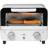 COOK WITH COLOR Mini Toaster Oven: 600W Power, Precision Timer, Auto Shutoff, and Culinary Delights Up To 450 Degrees, Grey(Cream)