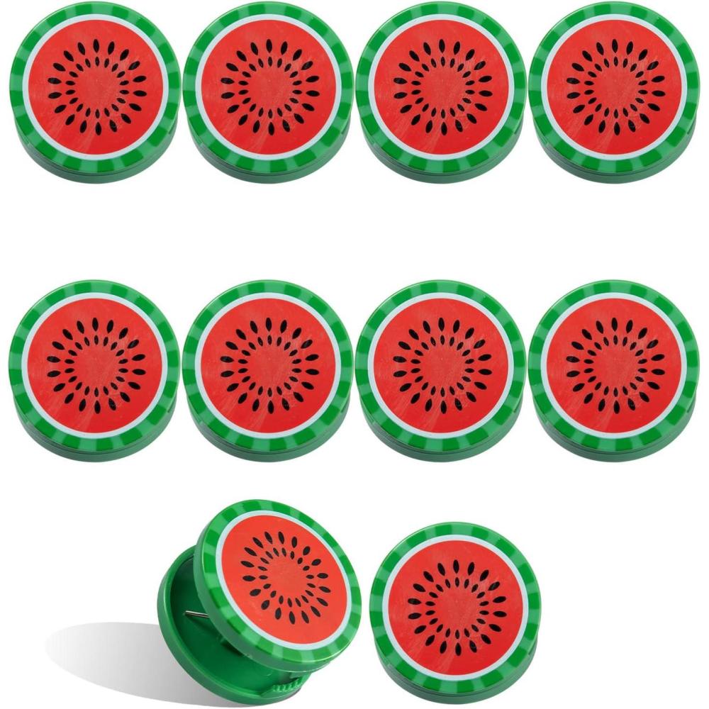 imageCOOK WITH COLOR Cute Bag Clips  10 Pc Set of Funny Chip Clips and Snack Clips  Kitchen and Food Bag Clips for Airtight Seal for Food Storage CandyWatermelon