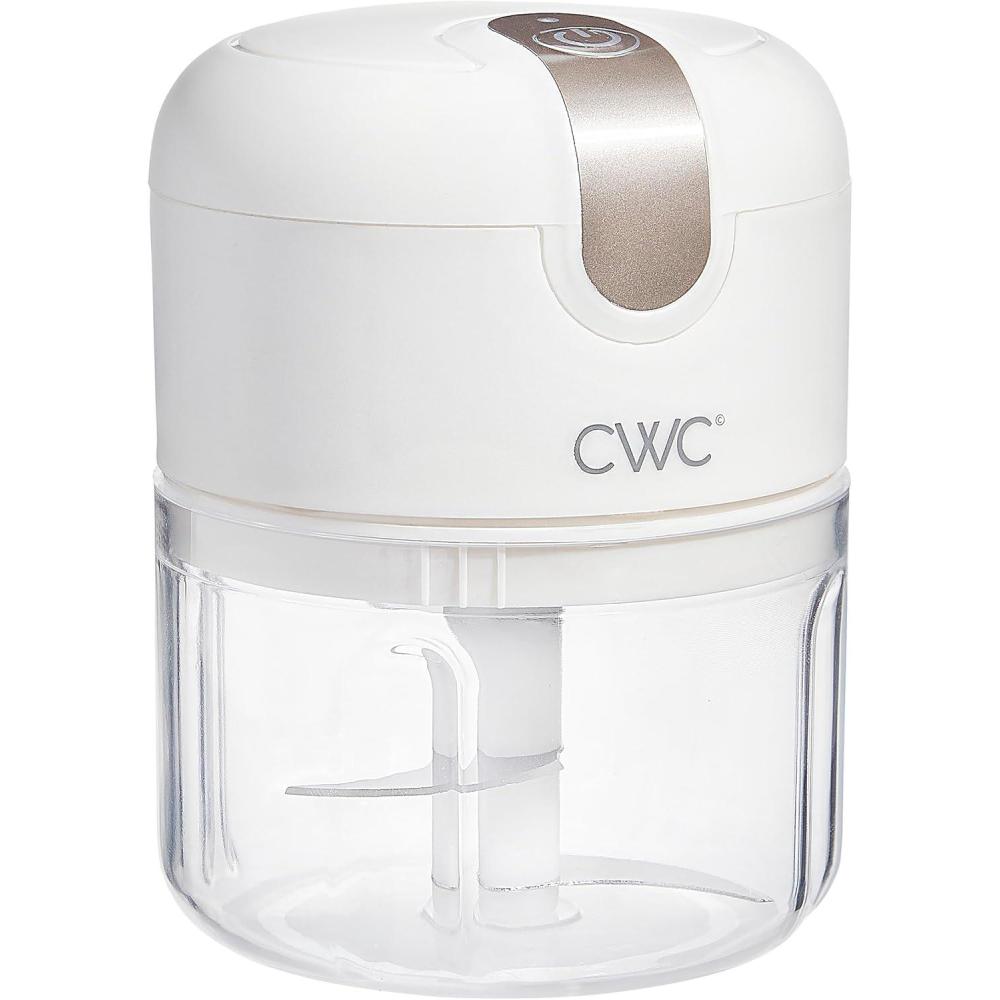 imageCOOK WITH COLOR Wireless Food Chopper  Effortlessly Chop Great for Garlic Ginger Herbs Chili Minced Meat Onions 8 Oz BlackCreme