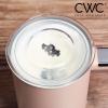 COOK WITH COLOR 4-in-1 Electric Milk Steamer and Frother – 2-Minute Heating and Frothing, Hot and Cold Foam Maker for Coffee, Latte, Cappuccino, Macchiato, Milk Warmer, Auto Shut Off, Sand(Blush)