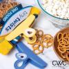 COOK WITH COLOR Bag Clips – Heavy Duty Chip Clip and Refrigerator Magnet Clips for Food Storage with Air Tight Seal Grip, Yellow and Grey, Pack of 8 Large Clips(Yellow and Blue)