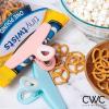 COOK WITH COLOR Bag Clips – Heavy Duty Chip Clip and Refrigerator Magnet Clips for Food Storage with Air Tight Seal Grip, Yellow and Grey, Pack of 8 Large Clips(Bright Colors)
