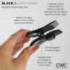 COOK WITH COLOR Bag Clips with Magnet- Food Clips for Snack and Bread Bags (Pink and Grey, Pack of 10)(Black)