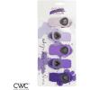 COOK WITH COLOR Bag Clips with Magnet- Food Clips for Snack and Bread Bags (Pink and Grey, Pack of 10)(Lavender)