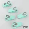 COOK WITH COLOR Bag Clips with Magnet- Food Clips for Snack and Bread Bags (Pink and Grey, Pack of 10)(Mint)