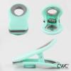 COOK WITH COLOR Bag Clips with Magnet- Food Clips for Snack and Bread Bags (Pink and Grey, Pack of 10)(Mint)