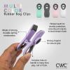 COOK WITH COLOR Bag Clips with Magnet- Food Clips for Snack and Bread Bags (Pink and Grey, Pack of 10)(Multicolor)