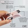 COOK WITH COLOR Bag Clips with Magnet- Food Clips for Snack and Bread Bags (Pink and Grey, Pack of 10)(Pink)