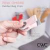 COOK WITH COLOR Bag Clips with Magnet- Food Clips for Snack and Bread Bags (Pink and Grey, Pack of 10)(Pink and Grey)