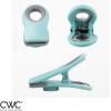 COOK WITH COLOR Bag Clips with Magnet- Food Clips for Snack and Bread Bags (Pink and Grey, Pack of 10)(Teal)