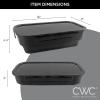 COOK WITH COLOR Collapsible Batter Bowl – Mess Free Breading Shaker Container – Great for Fried Fish, Fried Chicken, Onion Rings, Wings & More, Black(Black)