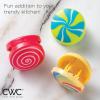 COOK WITH COLOR Cute Bag Clips – 10 Pc. Set of Funny Chip Clips and Snack Clips – Kitchen and Food Bag Clips for Airtight Seal for Food Storage (Candy)(Candy)