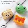 COOK WITH COLOR Cute Bag Clips – 10 Pc. Set of Funny Chip Clips and Snack Clips – Kitchen and Food Bag Clips for Airtight Seal for Food Storage (Candy)(Monster 2)