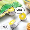 COOK WITH COLOR Cute Bag Clips – 10 Pc. Set of Funny Chip Clips and Snack Clips – Kitchen and Food Bag Clips for Airtight Seal for Food Storage (Candy)(Pineapple)