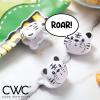 COOK WITH COLOR Cute Bag Clips – 10 Pc. Set of Funny Chip Clips and Snack Clips – Kitchen and Food Bag Clips for Airtight Seal for Food Storage (Candy)(White Tiger)