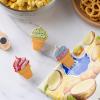 COOK WITH COLOR Cute Bag Clips – Funny Snack Clips, Magnetic Chip Clips for Bags – Kitchen and Food Bag Clips for Airtight Seal for Food Storage, Pink, Pack of 10(Ice Cream – More Colors)