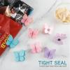COOK WITH COLOR Cute Bag Clips – Funny Snack Clips, Magnetic Chip Clips for Bags – Kitchen and Food Bag Clips for Airtight Seal for Food Storage, Pink, Pack of 10(More Butterflies)