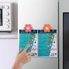 COOK WITH COLOR Cute Bag Clips – Funny Snack Clips, Magnetic Chip Clips for Bags – Kitchen and Food Bag Clips for Airtight Seal for Food Storage, Pink, Pack of 10(Bright Flowers)