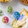 COOK WITH COLOR Cute Bag Clips – Funny Snack Clips, Magnetic Chip Clips for Bags – Kitchen and Food Bag Clips for Airtight Seal for Food Storage, Pink, Pack of 10(Yingyang)