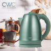 COOK WITH COLOR Electric Tea Kettle, 1.8L Cordless Hot Water Boiler, 1200W Rapid Boil, Auto Shutoff & Boil Dry Protection, BPA-Free, Sleek Countertop Design, Cream(Stainless Steel Sage)