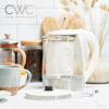 COOK WITH COLOR Electric Tea Kettle, 1.8L Cordless Hot Water Boiler, 1200W Rapid Boil, Auto Shutoff & Boil Dry Protection, BPA-Free, Sleek Countertop Design, Cream(Cream)