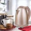 COOK WITH COLOR Electric Tea Kettle, 1.8L Cordless Hot Water Boiler, 1200W Rapid Boil, Auto Shutoff & Boil Dry Protection, BPA-Free, Sleek Countertop Design, Cream(Stainless Steel Blush)