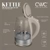 COOK WITH COLOR Electric Tea Kettle, 1.8L Cordless Hot Water Boiler, 1200W Rapid Boil, Auto Shutoff & Boil Dry Protection, BPA-Free, Sleek Countertop Design, Cream(Sand)