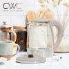 COOK WITH COLOR Electric Tea Kettle, 1.8L Cordless Hot Water Boiler, 1200W Rapid Boil, Auto Shutoff & Boil Dry Protection, BPA-Free, Sleek Countertop Design, Cream(Sand)