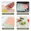 COOK WITH COLOR Extra Large Cutting Board Set, Jumbo-Sized Boards with Rubber Border for Enhanced Cooking Experience, 3-Piece, Mint(Sage/Pink)