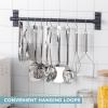 COOK WITH COLOR Kitchen Utensil Set – 10-piece premium Nonstick & Heat Resistant Kitchen Gadgets, Turner, Spaghetti Server, Serving Spoons, Whisk, Tongs, Masher & Utensil Holder, Stainless Steel(Stainless Steel)
