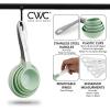 COOK WITH COLOR Measuring Cups Set and Measuring Spoon Set, Stainless Steel Handles, Nesting Kitchen Measuring Set, Liquid Measuring Cup Set, 12 PC Stainless Steel, Black(Mint)