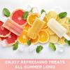 COOK WITH COLOR Popsicle Mold – 12 Section Reusable Ice Pop Molds for Frozen Yogurt, Ices, Ice Creams and Homemade Popsicles for Toddlers, Kids and Adults (Pink)
