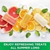COOK WITH COLOR Popsicle Mold – 12 Section Reusable Ice Pop Molds for Frozen Yogurt, Ices, Ice Creams and Homemade Popsicles for Toddlers, Kids and Adults (Green)