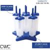 COOK WITH COLOR Popsicle Mold – 6 Section Reusable Ice Pop Molds for Frozen Yogurt, Ices, Ice Creams and Homemade Popsicles for Toddlers, Kids and Adults (Blue Star)