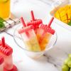 COOK WITH COLOR Popsicle Mold – 6 Section Reusable Ice Pop Molds for Frozen Yogurt, Ices, Ice Creams and Homemade Popsicles for Toddlers, Kids and Adults (Red Classic)