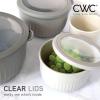 COOK WITH COLOR Prep Bowls with Lids- Wide and Deep Nesting Plastic Small Mixing Bowl Set with Lids, 8 Piece Set – Wide Bowls, Gray(Gray)
