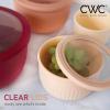 COOK WITH COLOR Prep Bowls with Lids- Wide and Deep Nesting Plastic Small Mixing Bowl Set with Lids, 8 Piece Set – Wide Bowls, Gray(Rose)