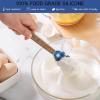 COOK WITH COLOR Set of Kitchen Utensil Set – Silicone Kitchen Tools with Wooden Handles, Mini, Blue Collection