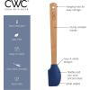COOK WITH COLOR Set of Kitchen Utensil Set – Silicone Kitchen Tools with Wooden Handles, Mini, Navy Collection