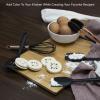 COOK WITH COLOR Silicone Cooking Utensils, Kitchen Utensil Set, Easy to Clean Silicone Kitchen Utensils, Cooking Utensils for Nonstick Cookware, Kitchen Gadgets Set, Mini, Black(Black)