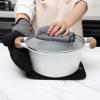 COOK WITH COLOR Silicone Oven Mitts- Heat Resistant Gloves with Soft Quilted Lining Oven Mitt Pot Holders for Cooking and BBQ, Black, Mitt Set(Black)